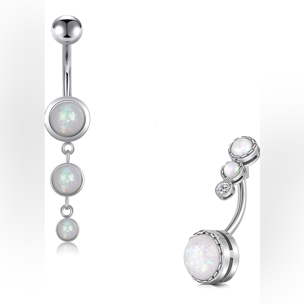 Opal Belly Button Rings